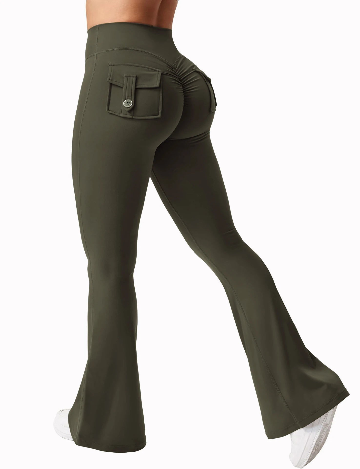 Wide-Leg High Stretch Yoga Pants